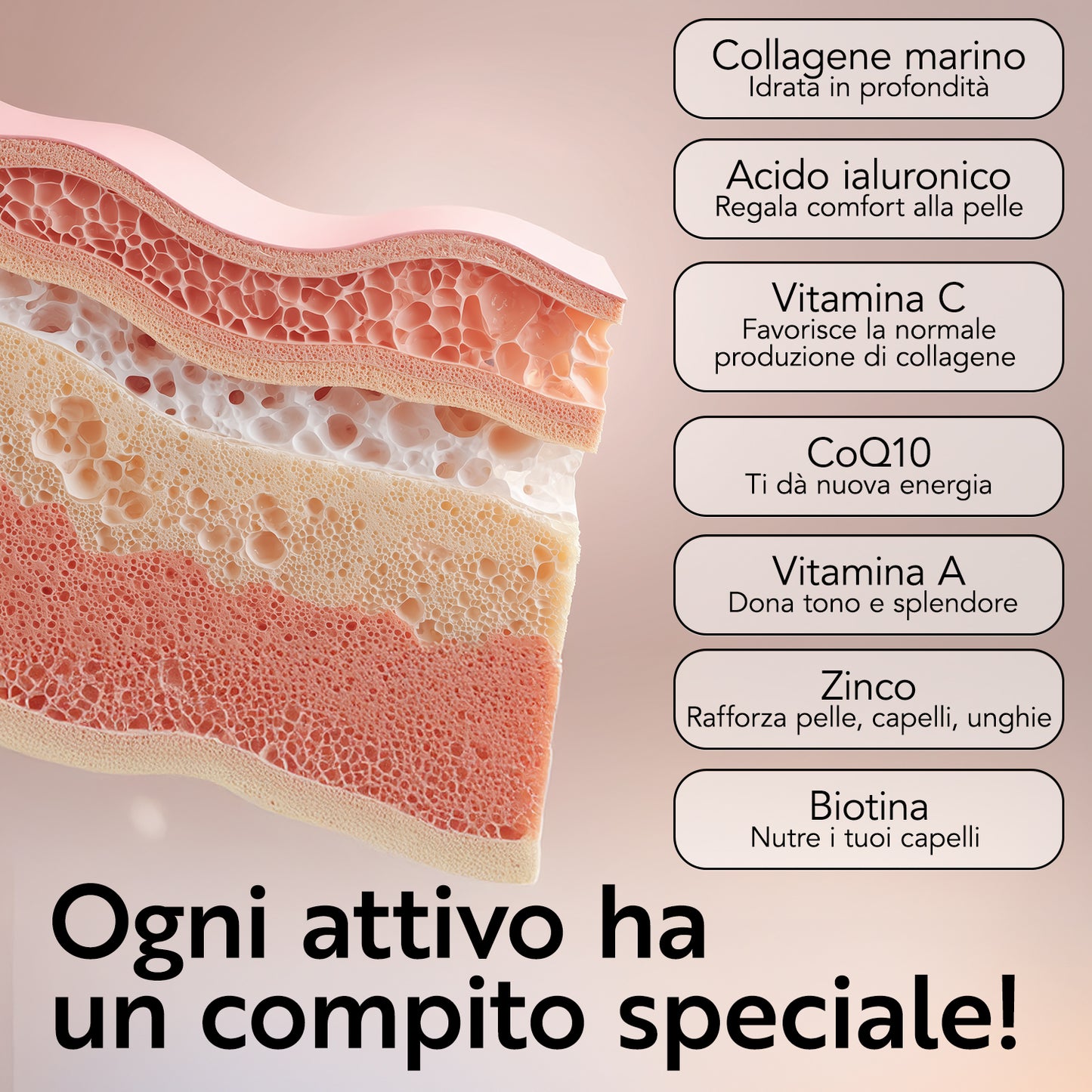 Collagene Marino + Acido Ialuronico